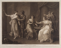 KG 15496
<br/>
Achilles op Skyros door Odysseus herkend
<br/>
<em>Facius, Georg Siegmund & Johann Gottlieb (1750-na 1813)</em>